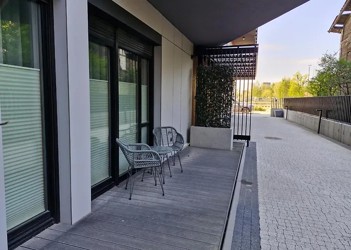 Riverside Apartments Nadmotlawie - Gym & Sauna, Motlawa 아파트 그단스크